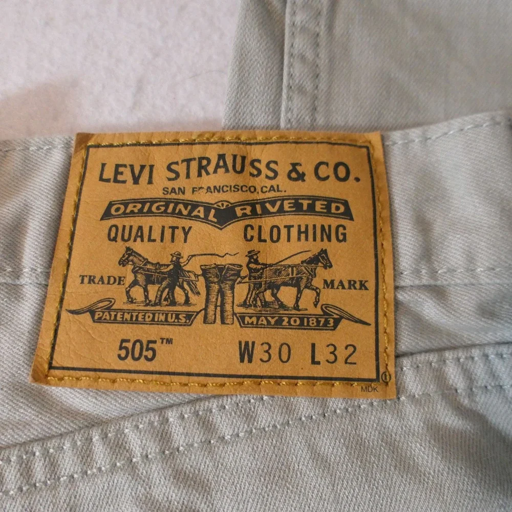 Levi's Mens 505 Jeans 30x32 Gray Rugged Heritage Americana Streetwear Workwear